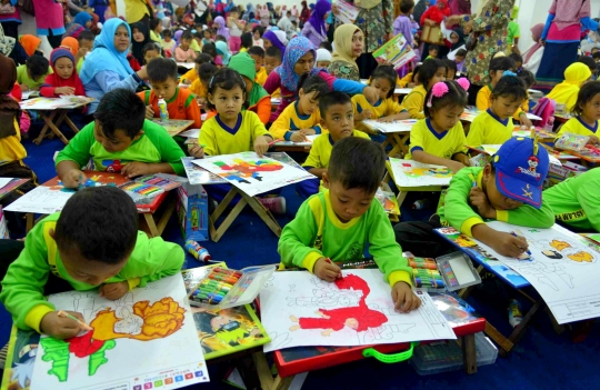 1.500 Anak ikuti lomba mewarnai Ceria Warna Nusantara