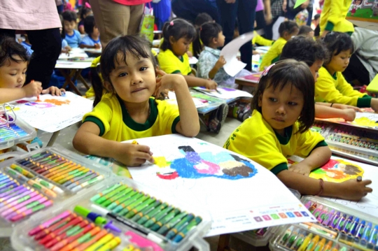 1.500 Anak ikuti lomba mewarnai Ceria Warna Nusantara