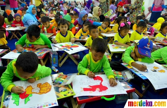 Foto 1 500 Anak Ikuti Lomba Mewarnai Ceria Warna Nusantara