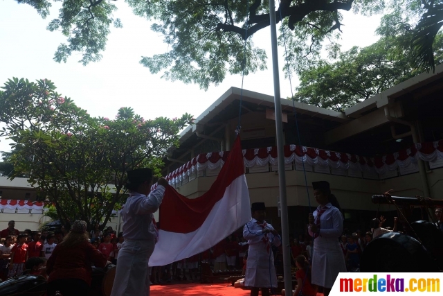 Foto : Antusias siswa JIS ikuti lomba 17 Agustus merdeka.com