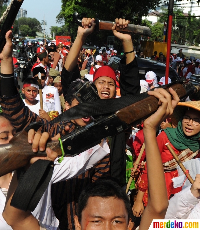 Foto : Napak tilas HUT RI, berbagai elemen masyarakat 