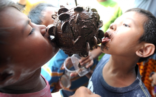 Keseruan anak-anak ikut lomba 17 Agustus