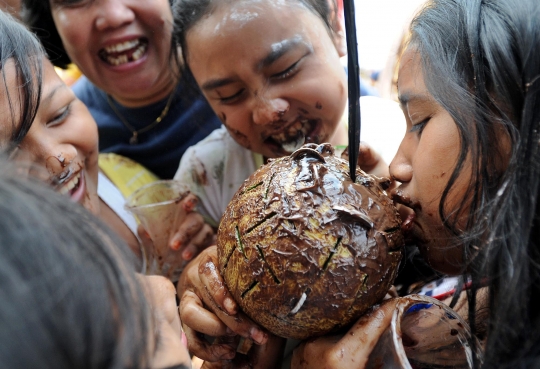 Keseruan anak-anak ikut lomba 17 Agustus