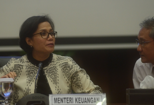 Menkeu Sri Mulyani konpers terkait RAPBN 2018