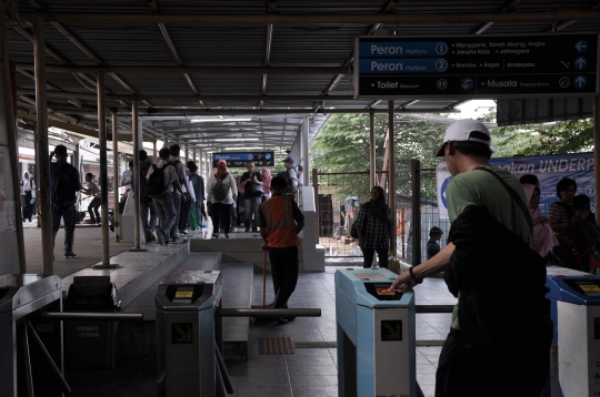 Rupa underpass baru di Stasiun Citayam