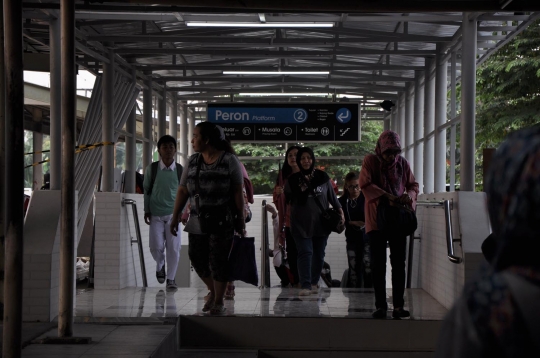 Rupa underpass baru di Stasiun Citayam