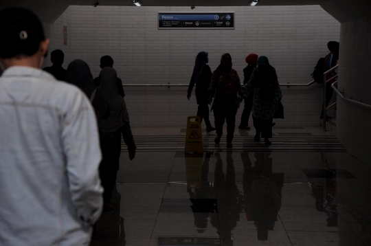 Rupa underpass baru di Stasiun Citayam