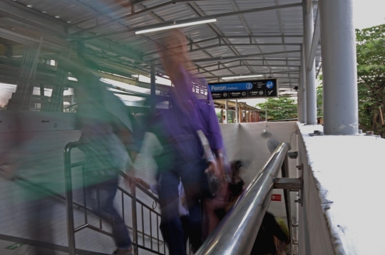 Rupa underpass baru di Stasiun Citayam