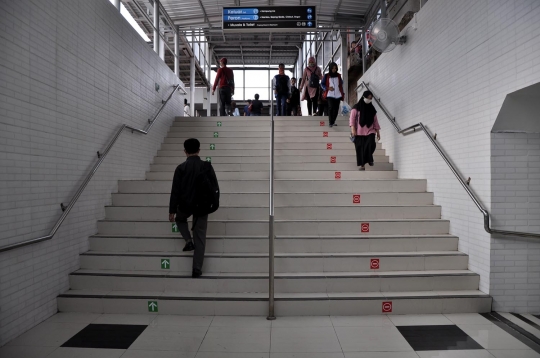 Rupa underpass baru di Stasiun Citayam