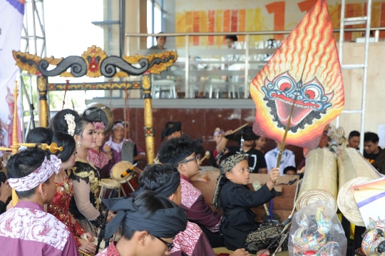 Antusiasme pedalang cilik di Bogor unjuk kebolehan