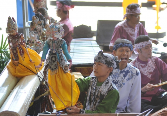 Antusiasme pedalang cilik di Bogor unjuk kebolehan