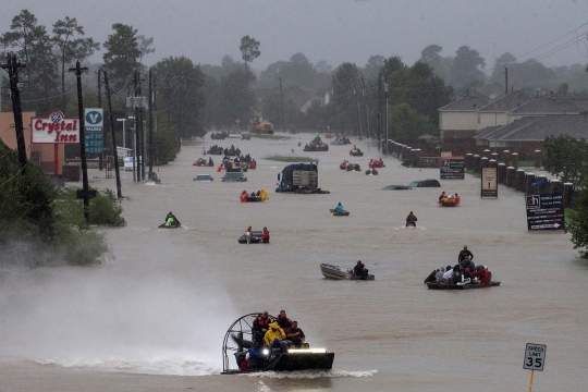 Ketika perahu jadi transportasi andalan warga Texas