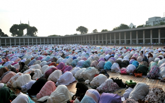 Saat Masjid Istiqlal dipadati ribuan jemaah salat Idul Adha