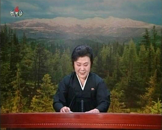 Semangatnya presenter TV Korut beritakan uji coba bom hidrogen