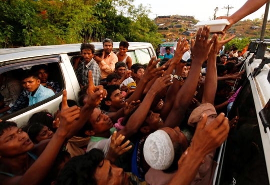 Nasib pilu pengungsi Rohingya menderita kelaparan di Bangladesh