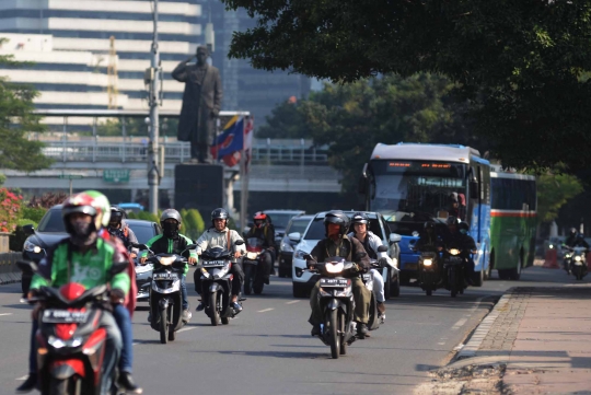 Dishub DKI tunda pembatasan sepeda motor di Jenderal Sudirman