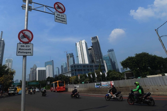 Dishub DKI tunda pembatasan sepeda motor di Jenderal Sudirman