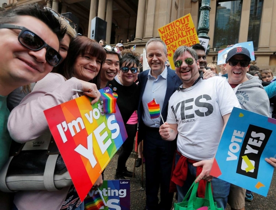 Demo kesetaraan pernikahan sejenis, ribuan kaum LGBT menyemut di jalanan Sydney