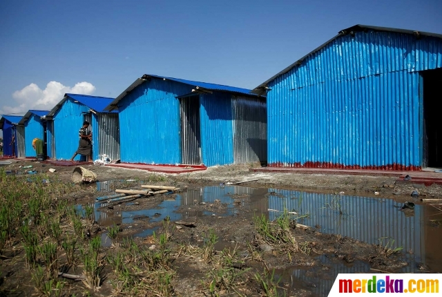 Foto : Melihat rumah baru para pengungsi Rohingya di 