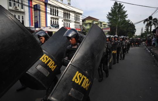 Ratusan polisi kawal eksekusi lahan Wisma Latimojong di Bogor