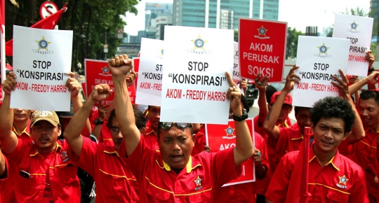 Anggota SOKSI kubu Ali Wongso geruduk Ditjen AHU Kemenkumham