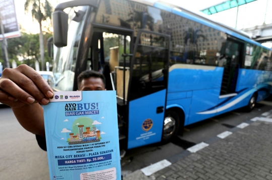 Transjabodetabek Premium rute Bekasi-Senayan diuji coba