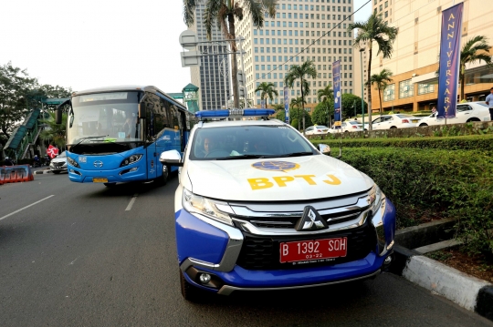 Transjabodetabek Premium rute Bekasi-Senayan diuji coba
