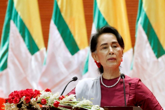 Ekspresi Aung San Suu Kyi buka suara terkait kekerasan terhadap Rohingya