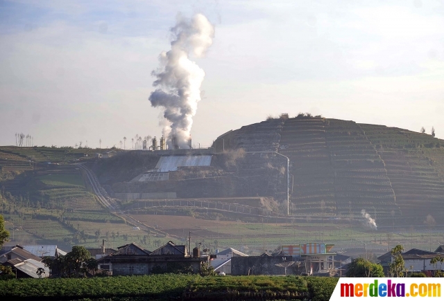 Foto Menengok pembangkit  listrik  tenaga panas bumi di 