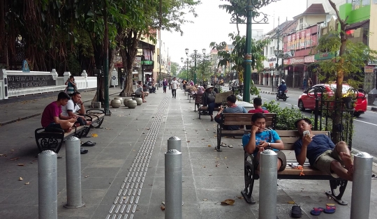 Penampakan Jalan Malioboro tanpa PKL