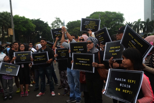 Massa gugat Hakim Cepi Iskandar yang batalkan status tersangka Setnov