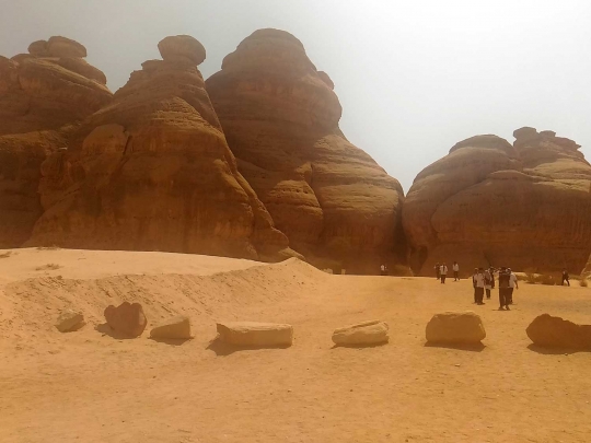 Kondisi Madain Saleh sekarang, dulu tempat ini pernah diazab