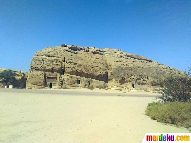 Foto : Kondisi Madain Saleh sekarang, dulu tempat ini 