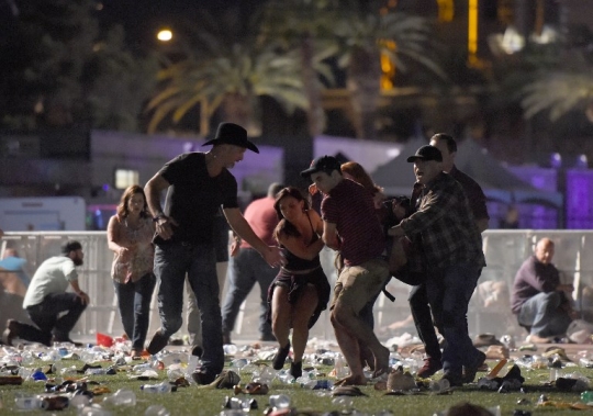 Mencekam, begini suasana kepanikan saat penembakan di festival musik di Las Vegas