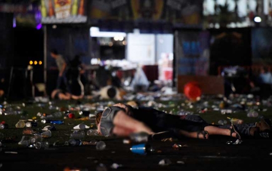 Mencekam, begini suasana kepanikan saat penembakan di festival musik di Las Vegas