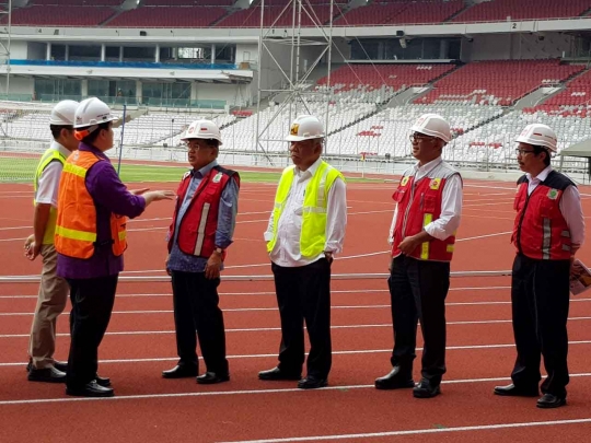 Memantau renovasi venue Asian Games 2018