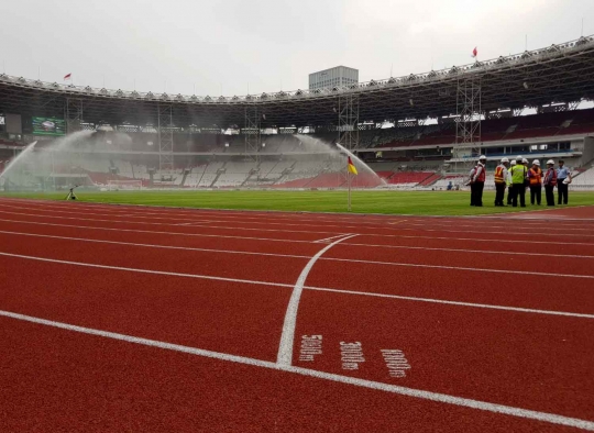 Memantau renovasi venue Asian Games 2018