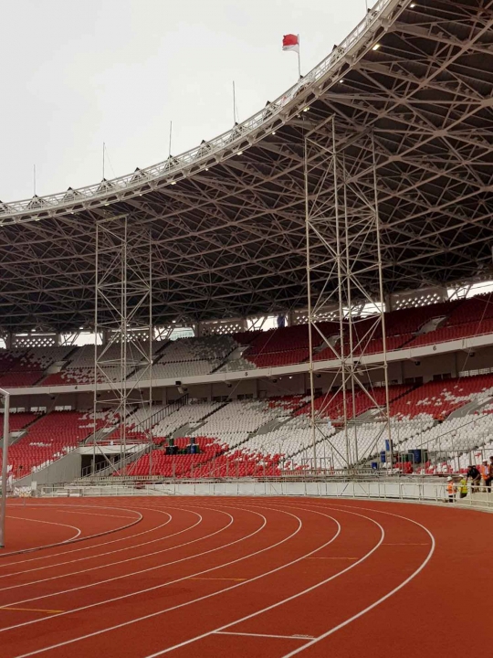 Memantau renovasi venue Asian Games 2018