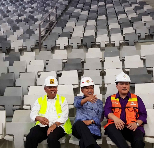 Memantau renovasi venue Asian Games 2018