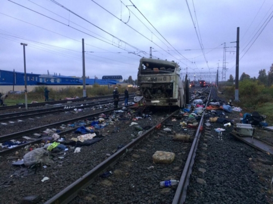 Tragis kecelakaan kereta hantam bus di Rusia, 19 orang tewas