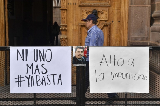 Demo kecam pembunuhan jurnalis di Meksiko