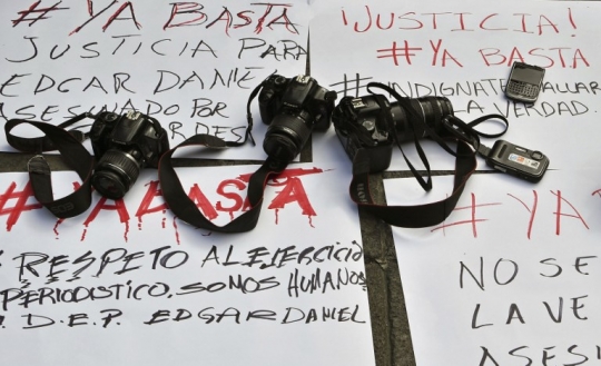 Demo kecam pembunuhan jurnalis di Meksiko