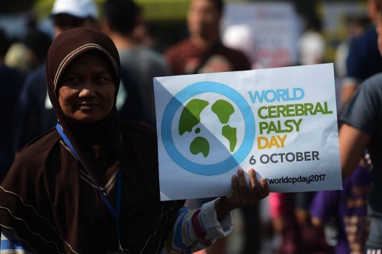 Penyandang disabilitas peringati Cerebral Palsy Day di Bundaran HI