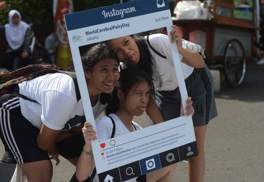 Penyandang disabilitas peringati Cerebral Palsy Day di Bundaran HI