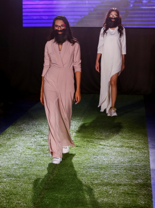 Jenggot jadi tren gaya di Kazakhstan Fashion Week