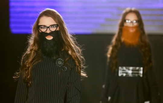 Jenggot jadi tren gaya di Kazakhstan Fashion Week