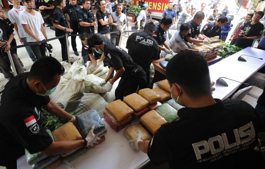 Polisi gagalkan penyelundupan 360 kg ganja asal Aceh