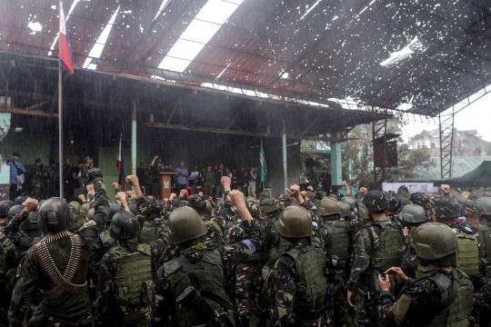 Habisi pimpinan Maute, Duterte deklarasi kemenangan di Marawi
