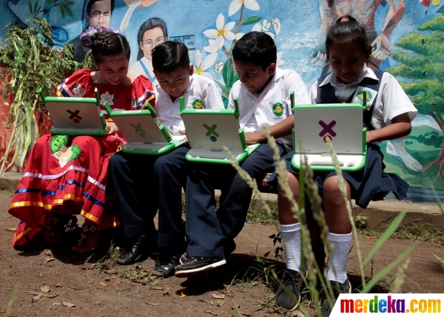 Foto : Canggihnya siswa SD di Nikaragua belajar 