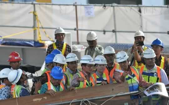 Anies-Sandi kompak tinjau proyek MRT di Cipete